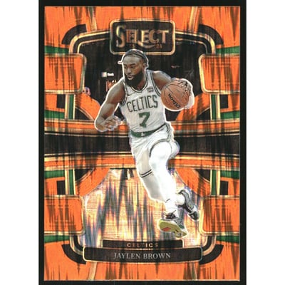 2023-24 Select Prizms Orange Flash #22 Jaylen Brown