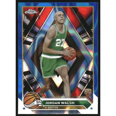 2023-24 Topps Chrome Blue Lava Refractors #189 Jordan Walsh