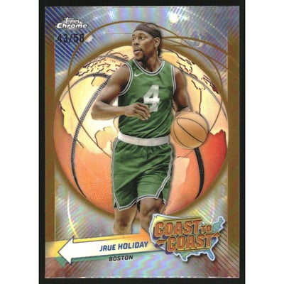 2023-24 Topps Chrome Coast to Coast Gold Refractors #CC18 Jrue Holiday