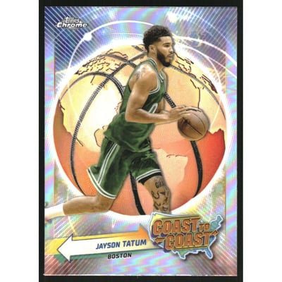 2023-24 Topps Chrome Coast to Coast Refractors #CC2 Jayson Tatum