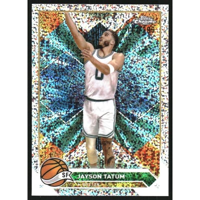 2023-24 Topps Chrome Speckle Refractors #164 Jayson Tatum
