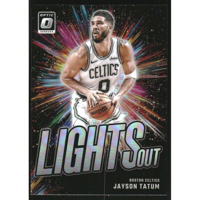 2024-25 Donruss Optic Lights Out Holo #12 Jayson Tatum