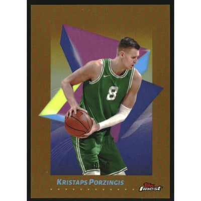 2024-25 Finest Gold Refractors #5 Kristaps Porzingis C