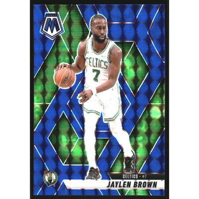 2024-25 Panini Mosaic Mosaic Blue #33 Jaylen Brown