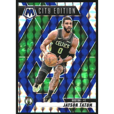 2024-25 Panini Mosaic Mosaic Choice Blue #287 Jayson Tatum/City Edition