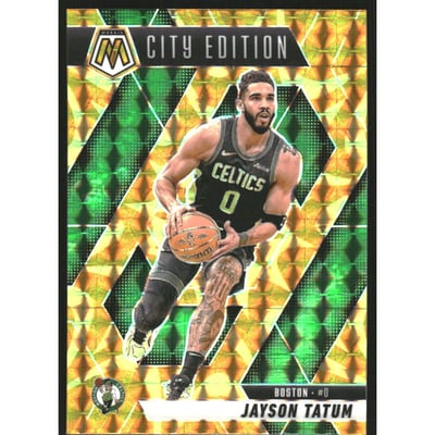 2024-25 Panini Mosaic Mosaic Reactive Yellow #287 Jayson Tatum/City Edition