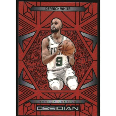 2024-25 Panini Obsidian Electric Etch Orange Flood #15 Derrick White