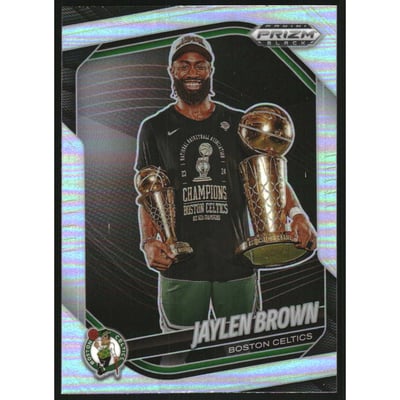 2024-25 Panini Prizm Black Prizms Silver #170 Jaylen Brown