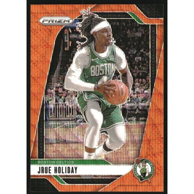 2024-25 Panini Prizm Prizms Orange Wave #171 Jrue Holiday