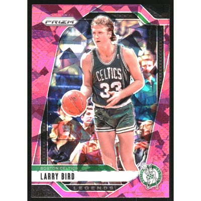 2024-25 Panini Prizm Prizms Pink Ice #299 Larry Bird