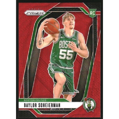 2024-25 Panini Prizm Prizms Ruby Wave #236 Baylor Scheierman