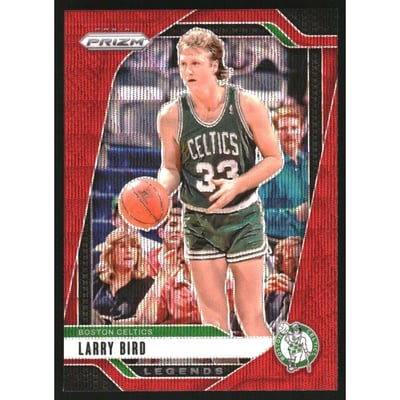 2024-25 Panini Prizm Prizms Ruby Wave #299 Larry Bird