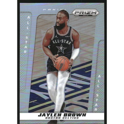 2024-25 Prizm Deca Prizms Silver #255 Jaylen Brown AS