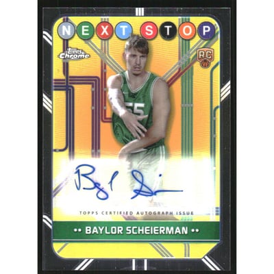 2024-25 Topps Chrome Next Stop Signatures #NSSBS Baylor Scheierman