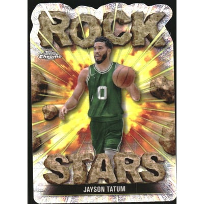 2024-25 Topps Chrome Rock Stars #RS8 Jayson Tatum