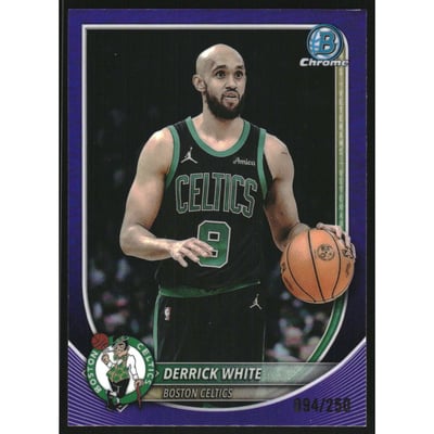 2025-26 Bowman Chrome Purple Refractors #BCV58 Derrick White