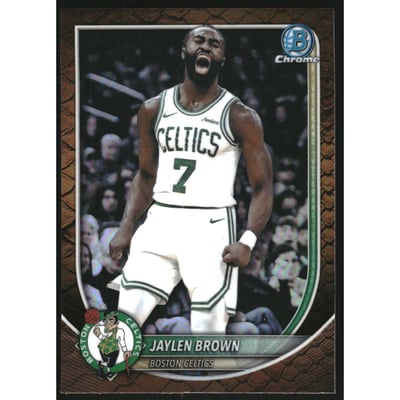 2025-26 Bowman Chrome Reptilian Refractors #BCV57 Jaylen Brown