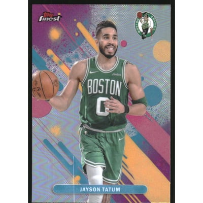 2025-26 Finest Refractors #21 Jayson Tatum C