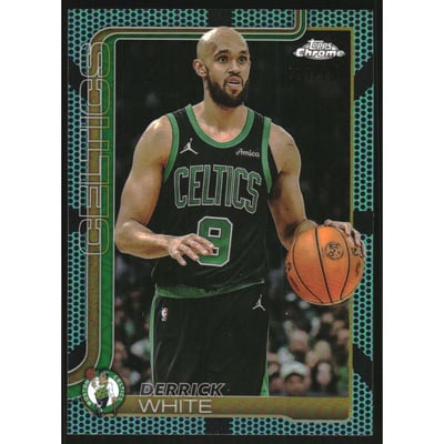 2025-26 Topps Chrome Aqua Basketball Refractors #71 Derrick White