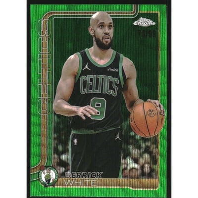 2025-26 Topps Chrome Green Wave Refractors #71 Derrick White