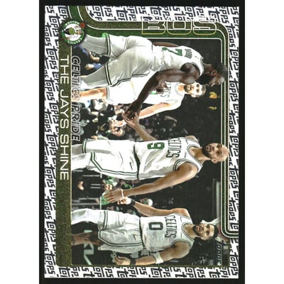 2025-26 Topps Foil Pattern #272 Celtics Pride/Jaylen Brown/Sam Hauser/Jayson Tatum/Derrick White
