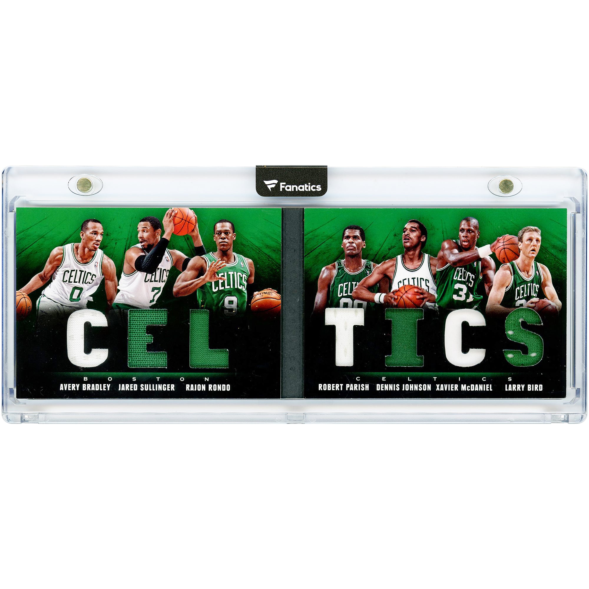 Carte Panini Preferred Memorabilia 7 joueurs Boston Celtics 2013-14, reliques bicolores utilisées en match, n° 1, n° 179/199