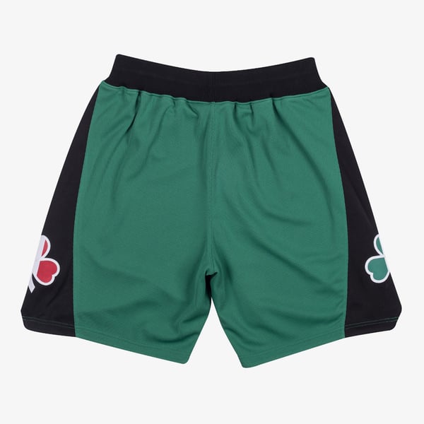 BOSTON CELTICS MITCHELL & NESS SWINGMAN SHORTS 1985-86 STYLE ADULT