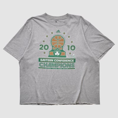 Boston Celtics Adidas 2010 T-shirt - Heather Gray - 2XL by Fanatics Real Vintage
