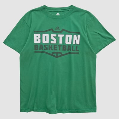 Boston Celtics Adidas 2010s T-shirt - Green - L by Fanatics Real Vintage