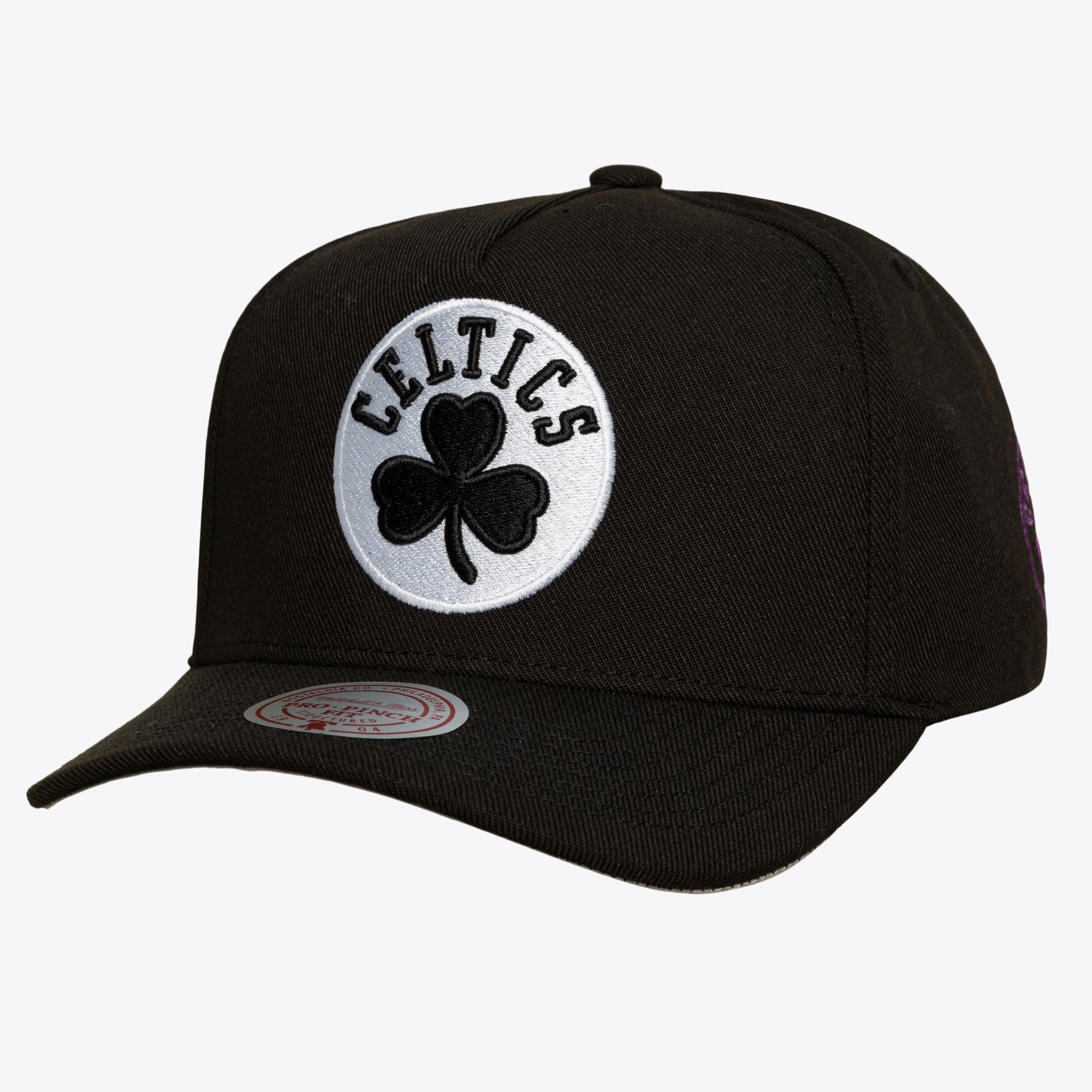 Boston Celtics Black 404 Club Neon Pro Pinch Snapback Hat