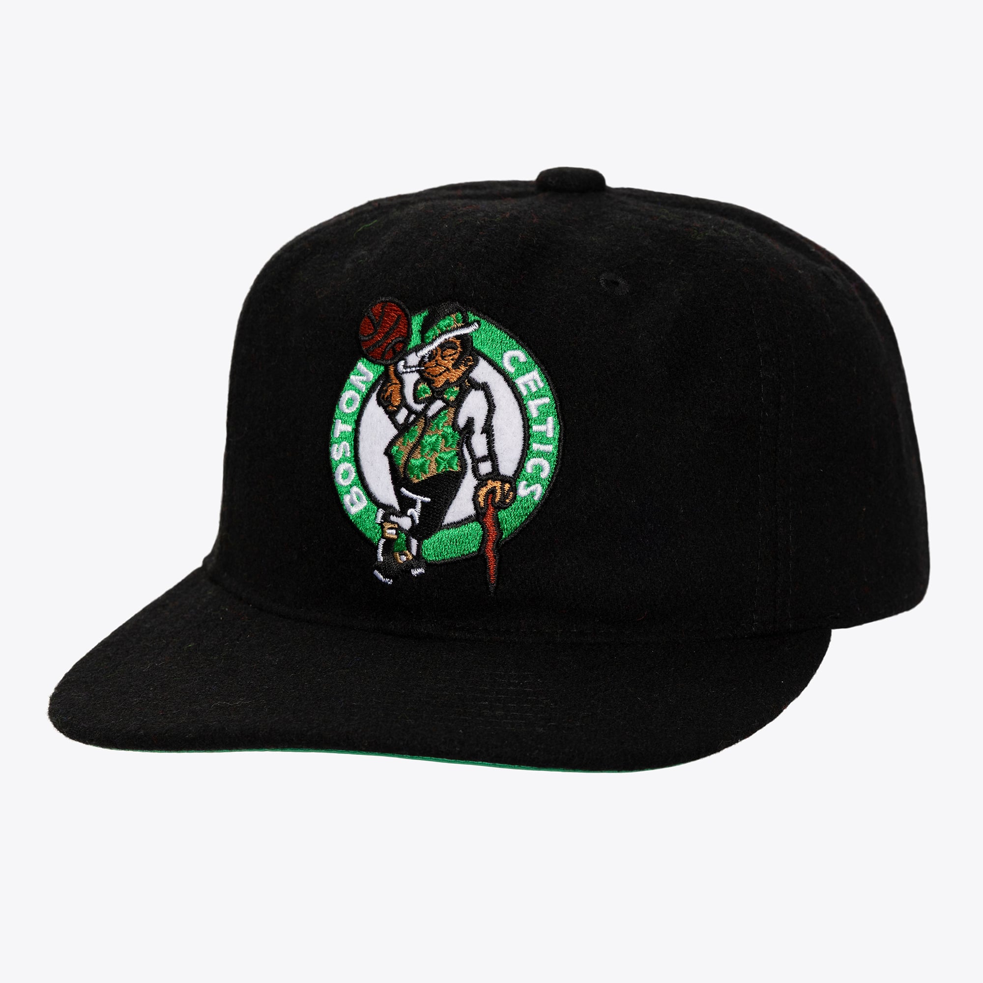 Boston Celtics Black Retro Sport Adjustable Strapback Hat