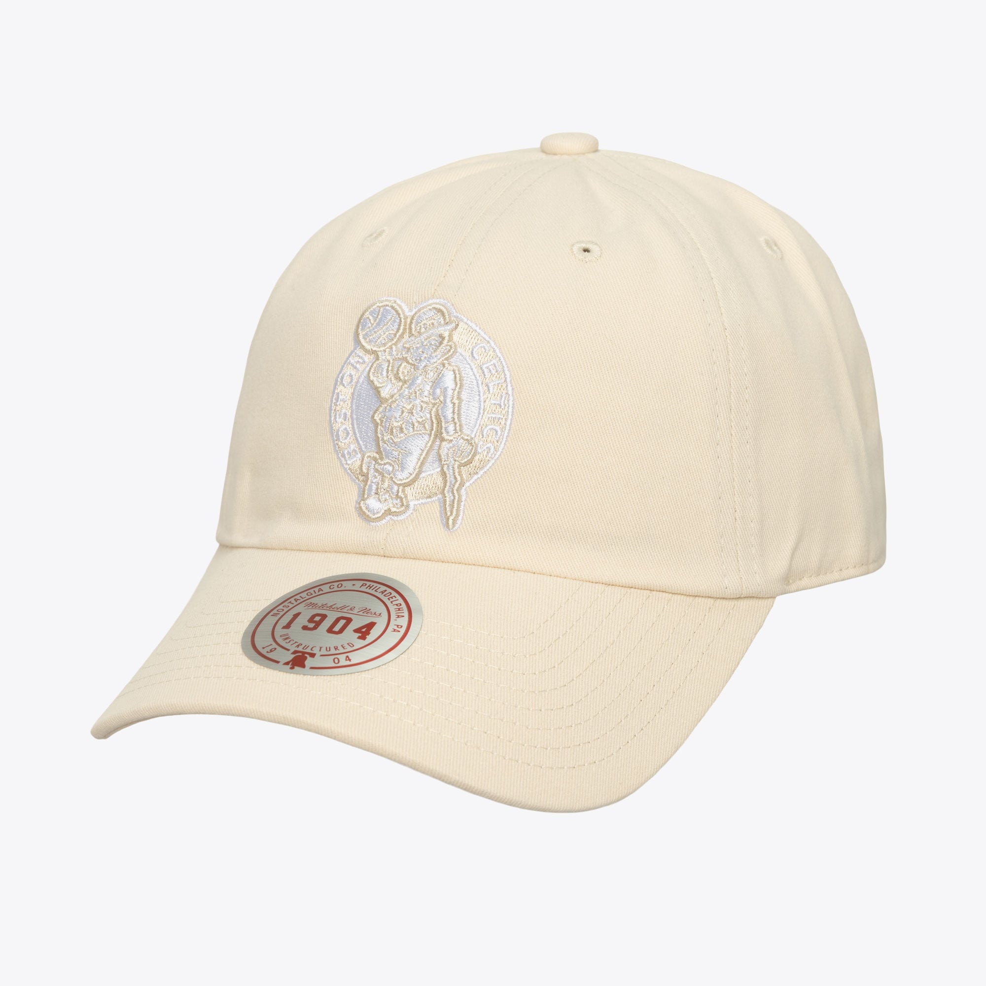 Boston Celtics Cream Fashion Basic Strapback Adjustable Hat