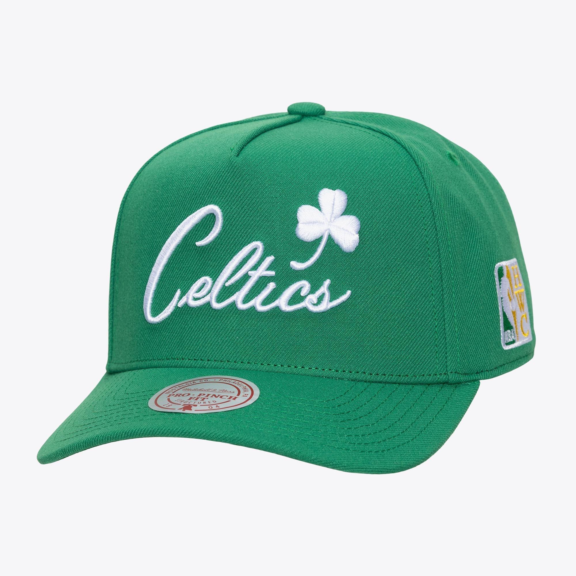 Boston Celtics Kelly Green Hardwood Classics Legendary Home Pro Pinch Snapback Hat