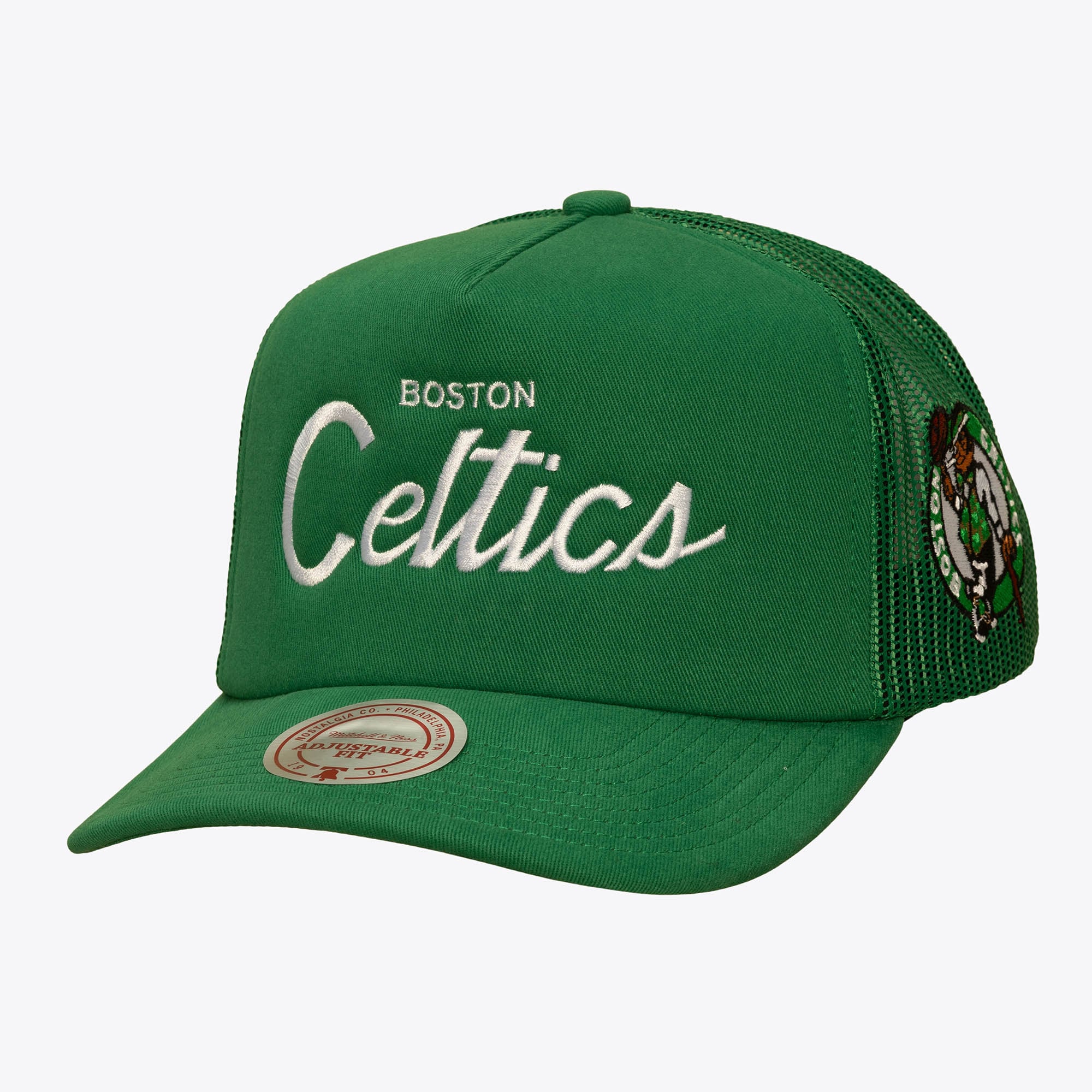 Boston Celtics Kelly Green Head Coach Trucker Adjustable Hat
