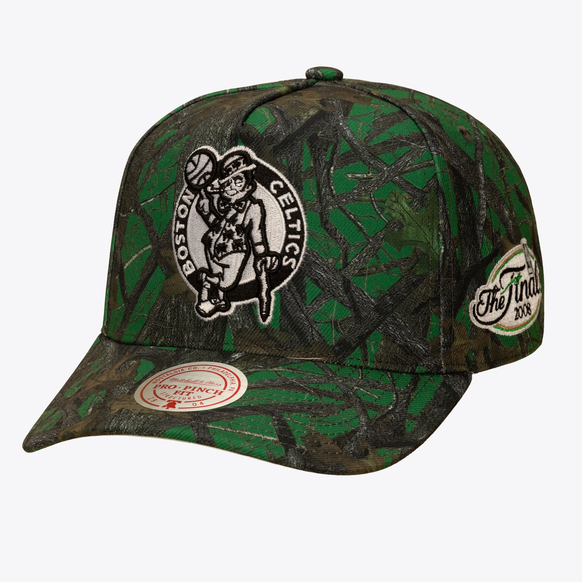 Boston Celtics Kelly Green Quiet Blaze Pro Pinch Snapback Hat