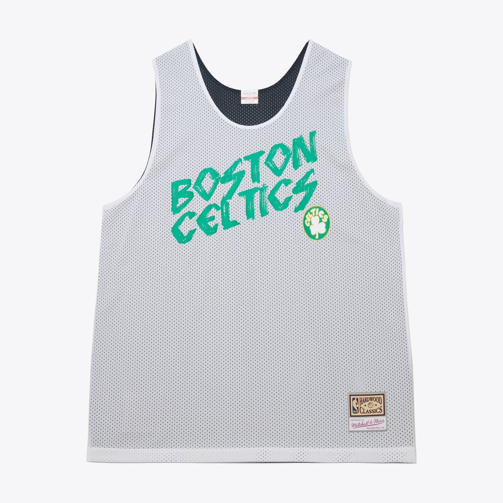 Boston Celtics White Team Glory Reversible Mesh Tank Top