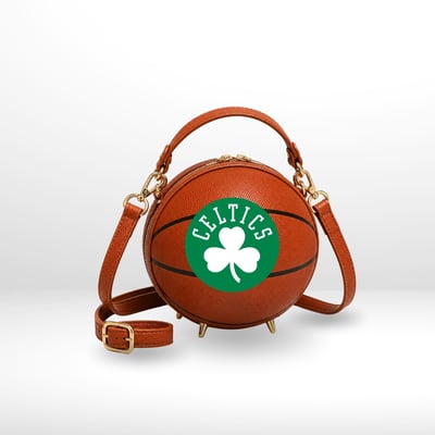 Boston Celtics by Jill Martin Basketball Crossbody Fan Bag