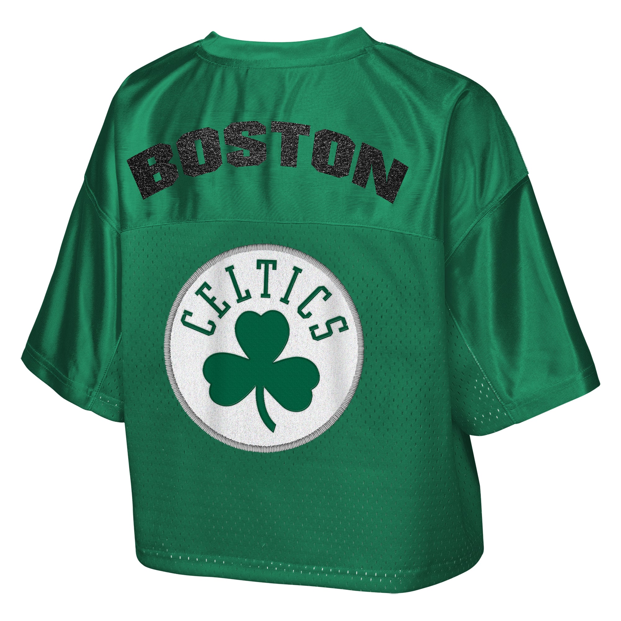 T-shirt court à col en V Outerstuff vert Kelly Boston Celtics pour jeunes filles