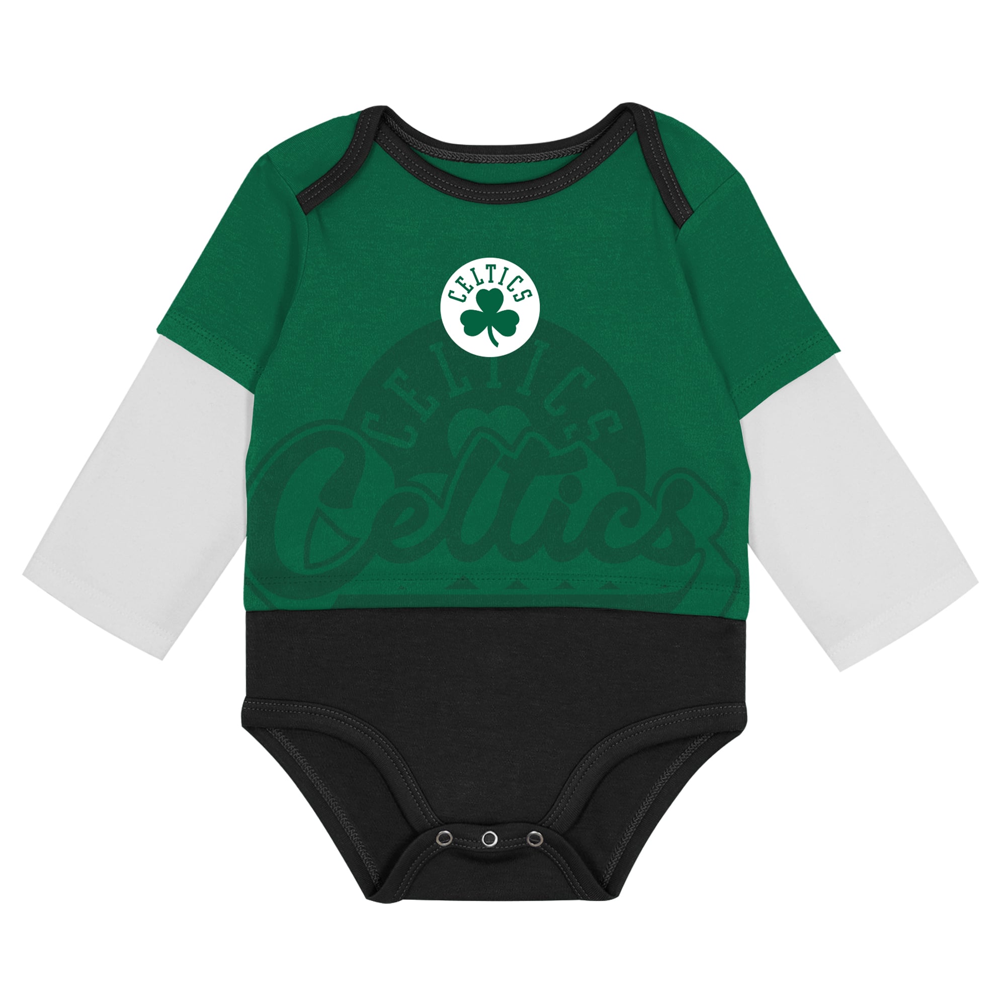 Ensemble trois pièces body et pantalon pour bébé Outerstuff Boston Celtics Rim Protectors