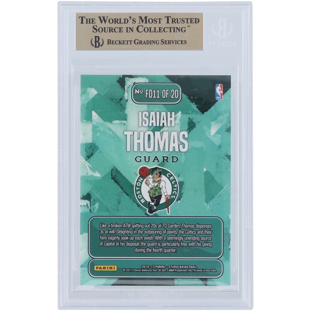 Isaiah Thomas Boston Celtics 2016-17 Panini Studio Downtown #FD11 