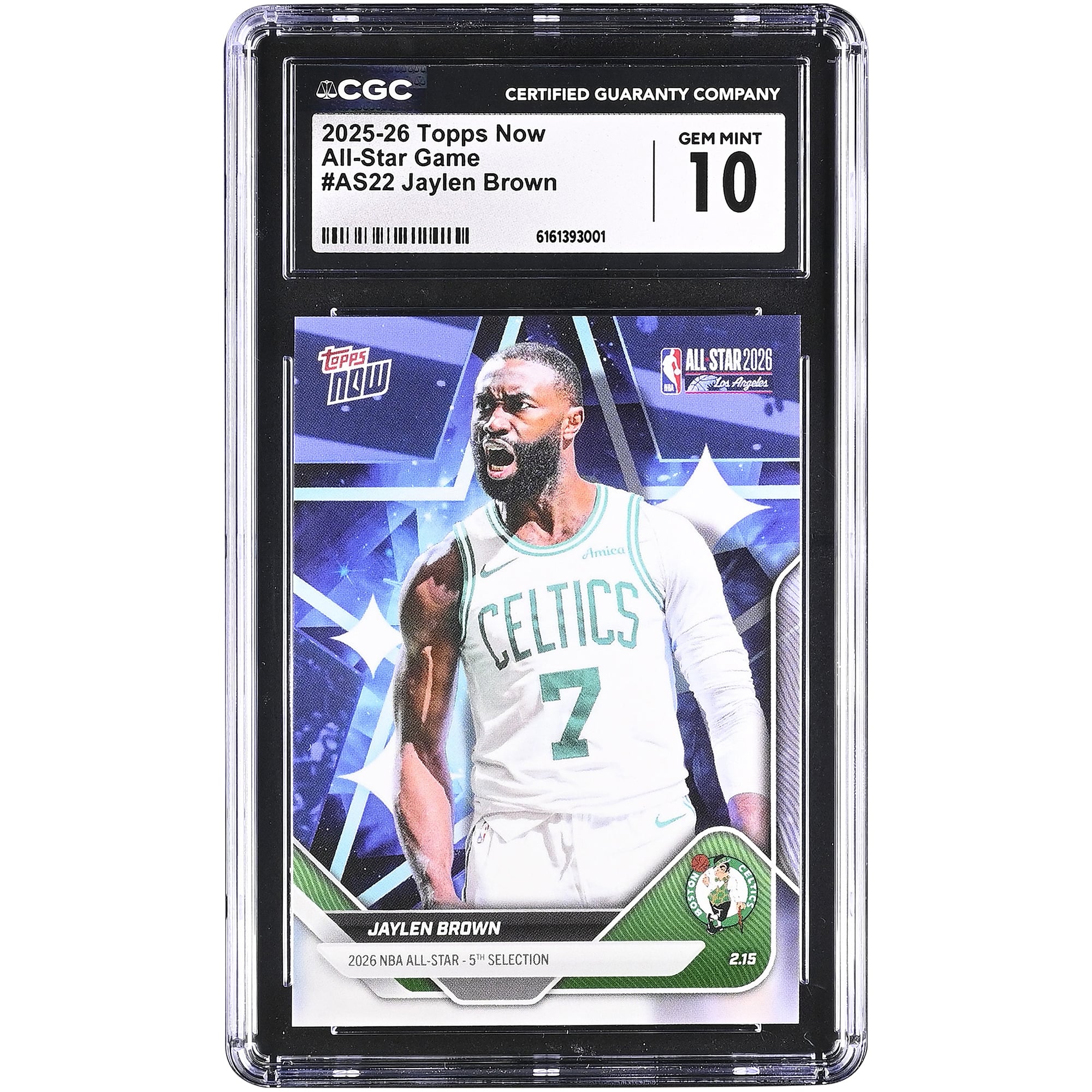 Jaylen Brown Boston Celtics 2025-26 Topps Now All-Star Game #AS22 CGC Authenticated Card