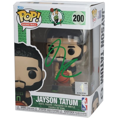 Jayson Tatum Boston Celtics Autographed Fanatics Authentic City Edition #200 Funko Pop! Figurine  