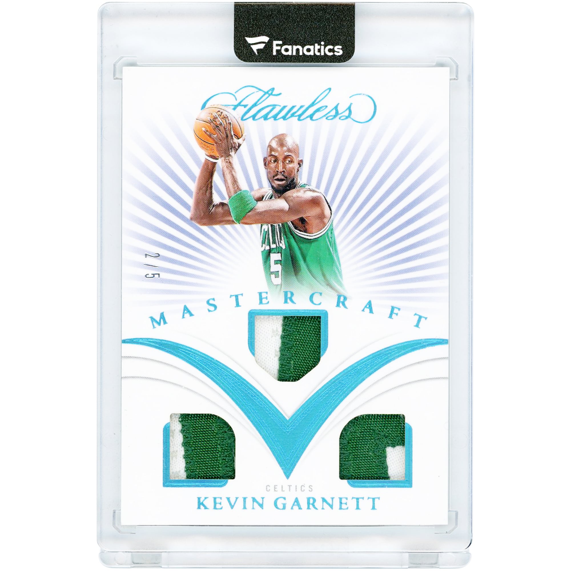 Kevin Garnett Boston Celtics 2024-25 Panini Flawless Mastercraft Game-Worn Relic #MC-KVG #2/5 Card
