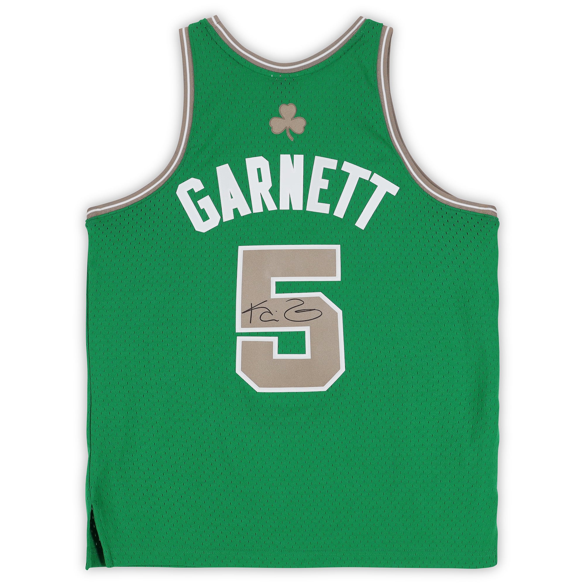 Kevin Garnett Boston Celtics Autographed Kelly Green/Gold Mitchell & Ness 2007-08 Swingman Jersey