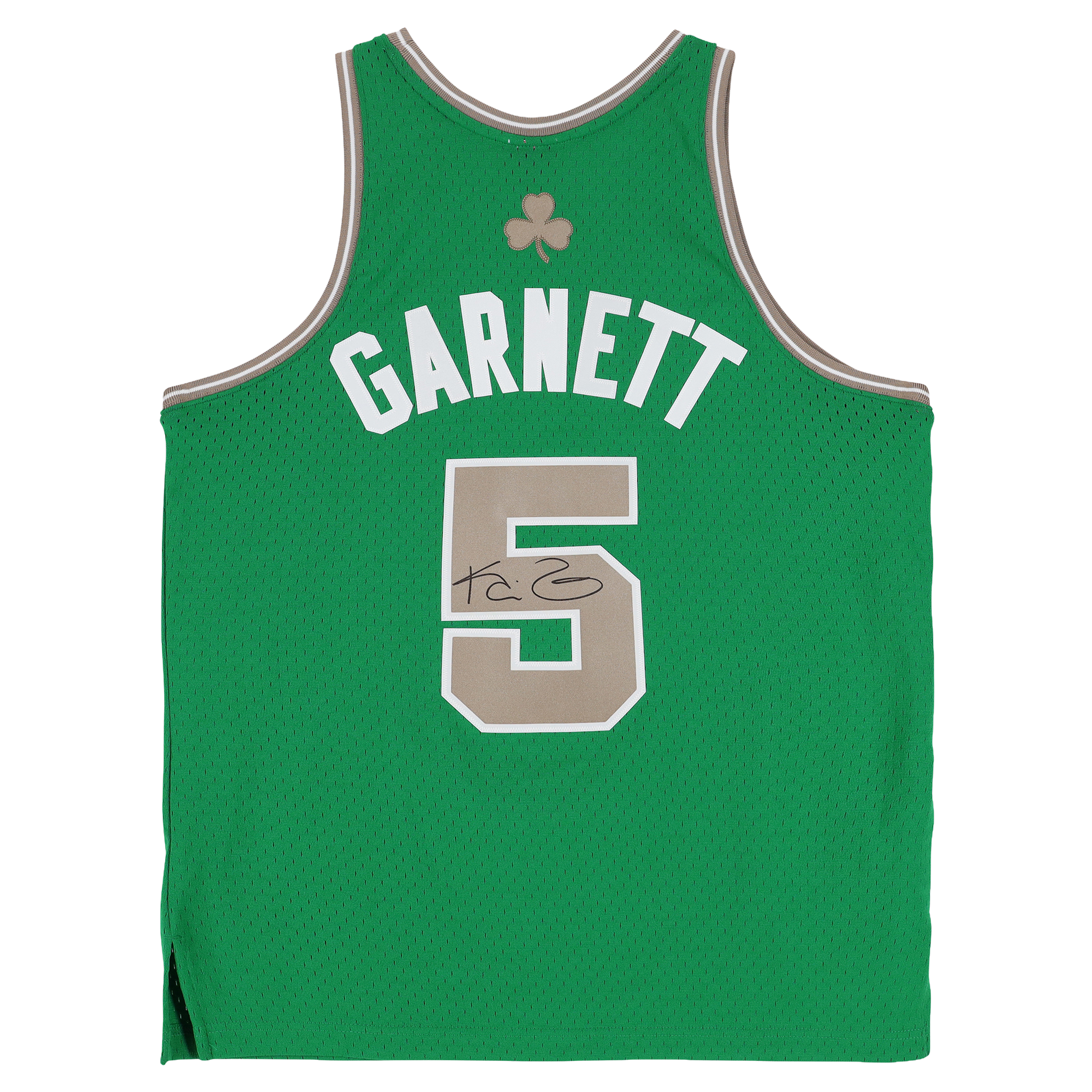 Kevin Garnett Boston Celtics Autographed Kelly Green/Gold Mitchell & Ness 2007-08 Swingman Jersey