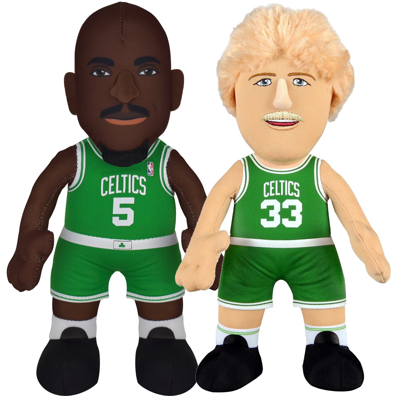 Larry Bird & Kevin Garnett Boston Celtics Bleacher Creature Plush
