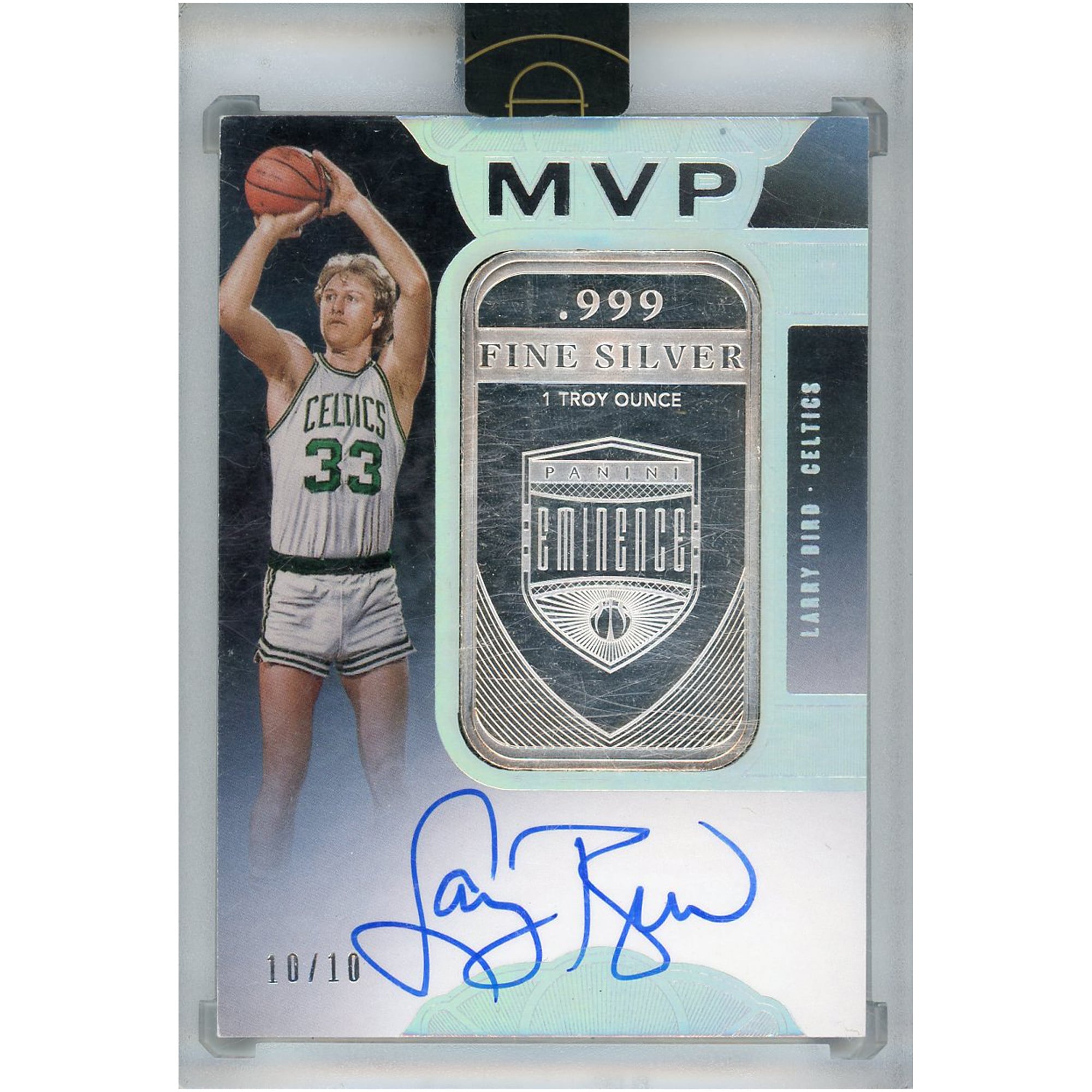 Larry Bird Boston Celtics Autographed 2019-20 Panini Eminence