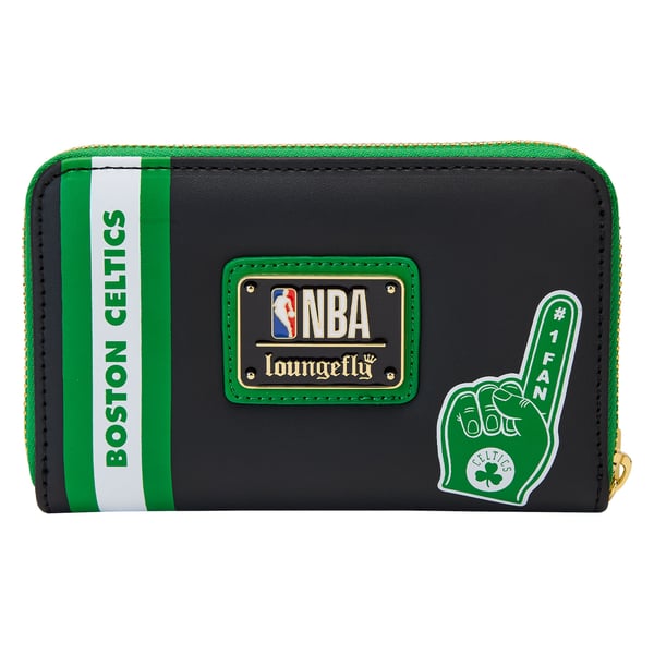 Loungefly Boston Celtics Patches Zip-Around Wallet display picture 1
