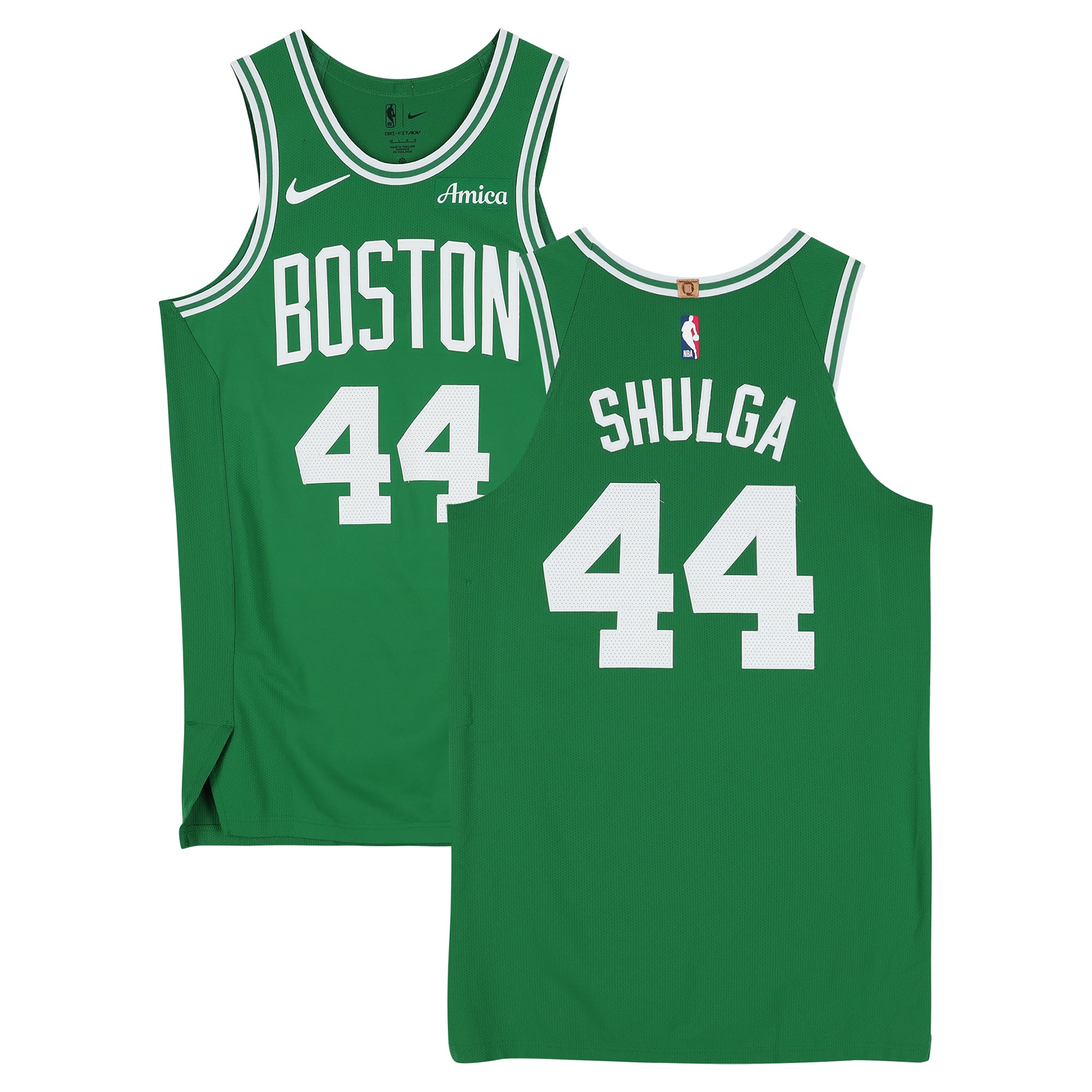 Max Shulga Boston Celtics Game-Used #44 Kelly Green Nike Jersey vs. Philadelphia 76ers on April 26, 2026 - Size 46+4