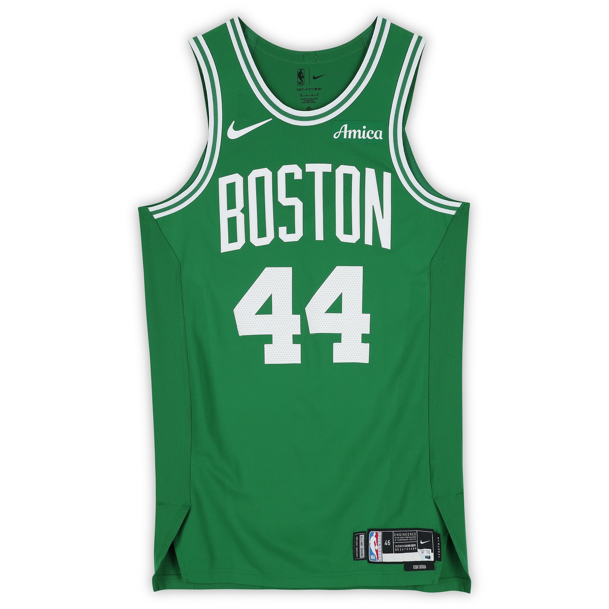 Max Shulga Boston Celtics Game-Used #44 Kelly Green Nike Jersey vs. Philadelphia 76ers on April 26, 2026 - Size 46+4